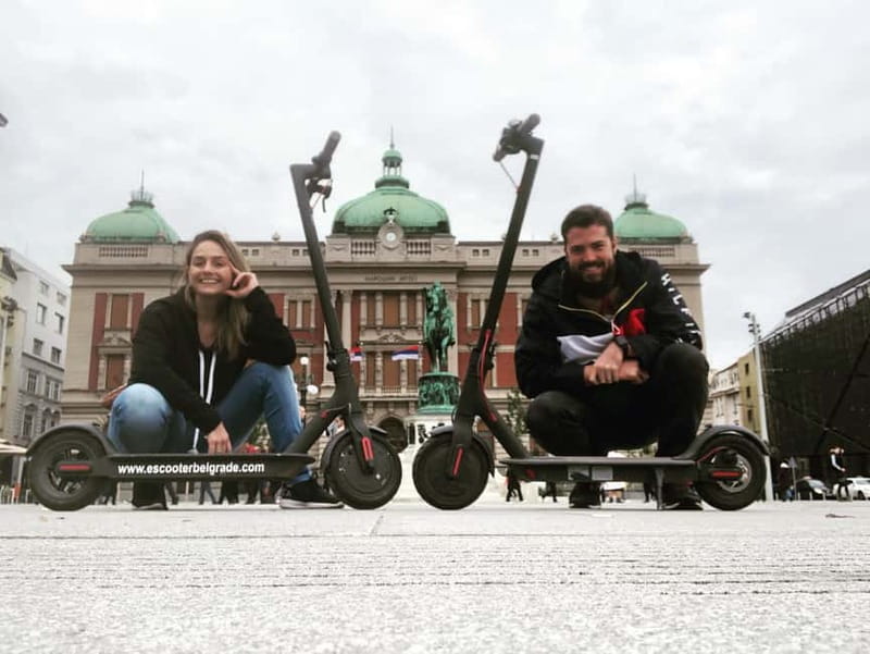 Belgrade Essentials E Scooter tour - Getting comfortable before the ride