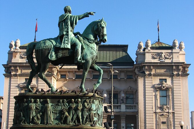 Belgrade Private Layover Tour With Return Airport Transfers - Kalemegdan Park and Belgrade Fortress above two rivers