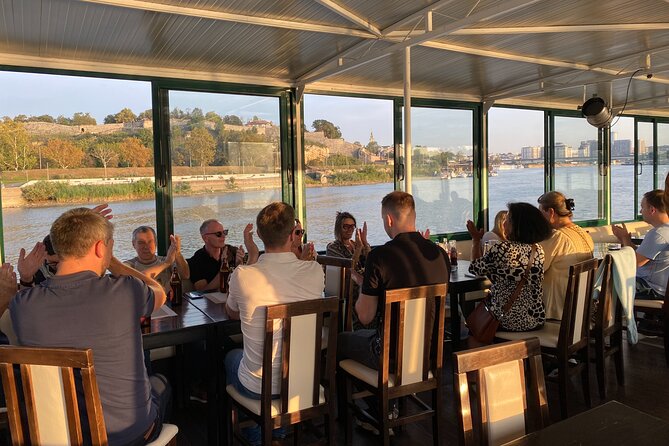 Belgrade Sunset Cruise w/ Live Tour Guide - Zemun and the Gardos Tower from the water