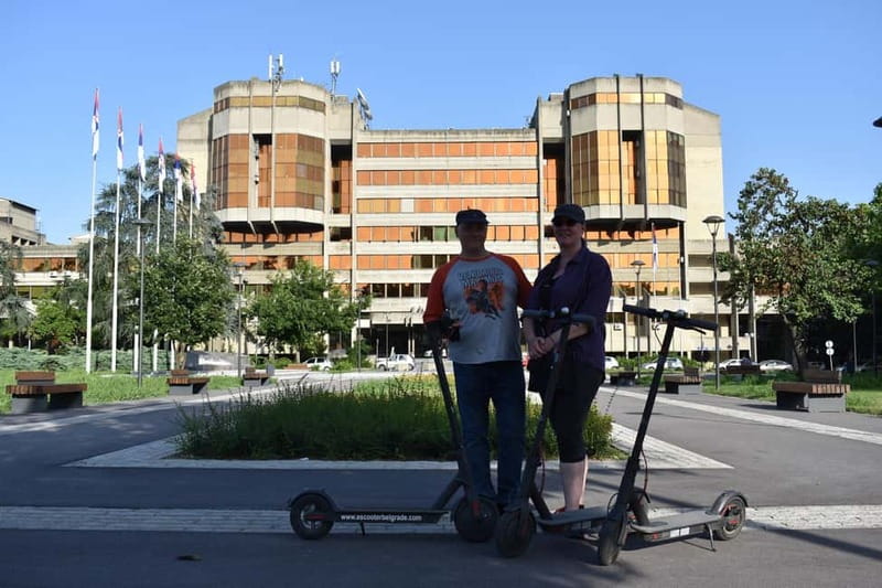 E Scooter Communist tour New Belgrade - The 2.5-Hour Route And Its Stops
