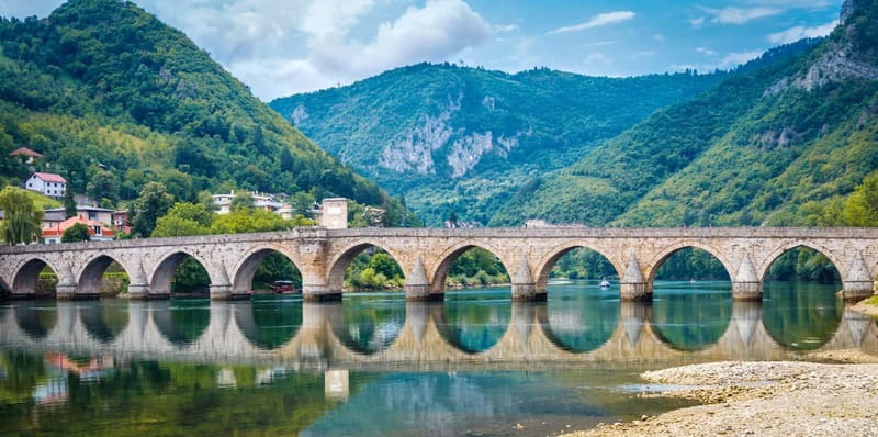 From Sarajevo: Višegrad, Andrićgrad, Šargan Train, Drvengrad - Dobrun Monastery and a brief mountain pause