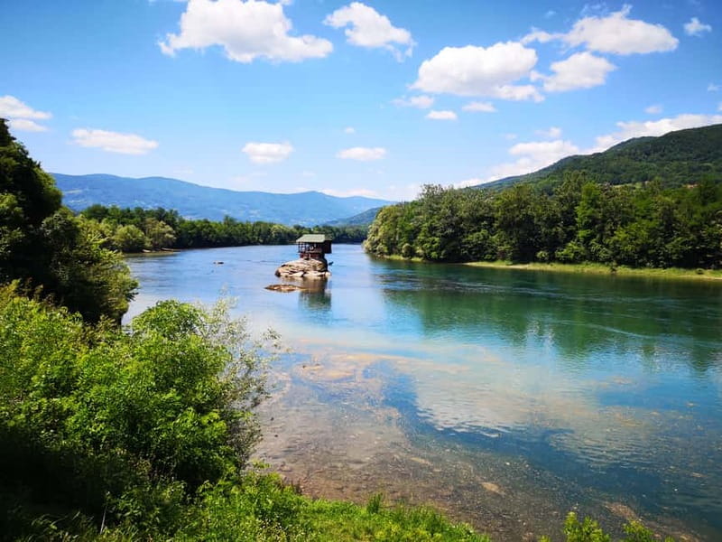 West of Belgrade: Woodentown, Šargan 8 train & Drina River - Kapija Podrinja and the final mountain view